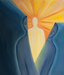 Par une vraie contrition et un culte désintéressé, nous pouvons percer pour rencontrer le Christ vivant et rayonnant dans nos images mentales enfantines