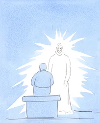 Le Christ est corporellement Présent au Ciel - qui est très proche de nous. Nous sommes en contact avec le Ciel, dans notre prière