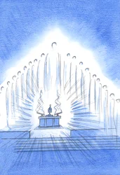 Le Christ est présent avec Ses Saints Anges à notre neuvaine et bénédiction ; et Notre-Dame se réjouit de notre affection sans honte