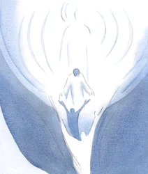 Le Christ se penche du Ciel et nous attire, avec la puissance du Saint-Esprit, vers le cœur de Dieu