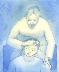 Le Christ voit notre douleur et notre épuisement, et vient à nous dans la Sainte Communion pour offrir consolation et réconfort, comme une mère caressant les cheveux d
