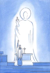 Le Christ parle et agit à travers Ses prêtres, qui bénissent et pardonnent 