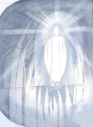 Le Christ se tenait devant le tabernacle, entouré d
