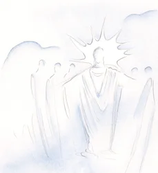 Le Christ, qui est la porte, nous conduit en compagnie céleste