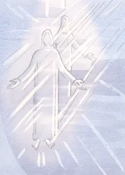 La Sainte Mère du Christ a été témoin de ses souffrances ; et tout son cher corps, maintenant blessé, venait de sa chair
