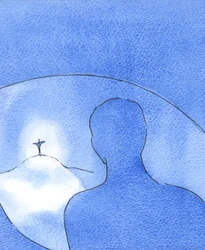 La lumière du Christ brillait pendant sa vie sur terre. Du ciel, le Père regardait un homme-Dieu désintéressé et aimant