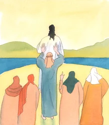 Chaque prêtre devrait être un "autre Christ" pour nous ; cependant, nous ne devrions pas être surpris si nous sommes traités injustement par un prêtre, 2005 (aquarelle sur papier)