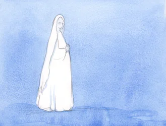 Pendant de nombreux mois, Notre-Dame a porté le Christ dans Son ventre; Elle a eu le temps de réfléchir à Son rôle dans le plan de Dieu