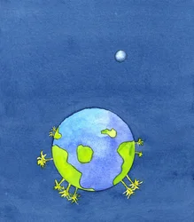Dieu a créé la Terre et tout ce qui s