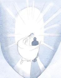 Il a encerclé mon âme, la voyant balayée par un long labeur et par Sa puissance, puis Il a jeté Son manteau réconfortant autour de moi, 2000