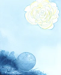 Le Ciel était représenté comme une énorme fleur, au cœur de laquelle se trouvait un sanctuaire magnifique, parfumé et éblouissant