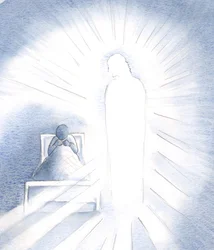 Je me souviens que le Christ est venu à moi en tant que jeune adulte : Comme sa gloire était flamboyante; comme je voyais mon âme sombre, 2000