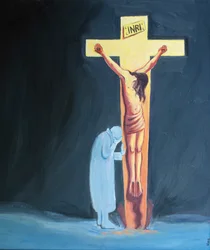 Si nos souffrances rendent la prière difficile, nous pouvons simplement nous appuyer sur la croix, près du Christ, nous reposer en Lui et endurer patiemment nos difficultés