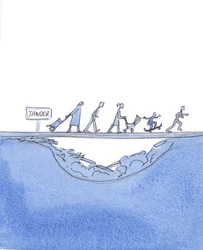 Si nous refusons de suivre les enseignements du Christ et de Son Église et menons une vie immorale, nous sommes comme des gens qui ignorent un panneau « danger » et traversent une route gravement affaissée, 2004