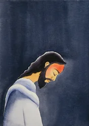 Dans son agonie, Jésus prie à Gethsémani son Père