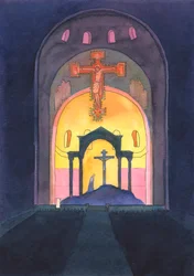 À la cathédrale de Westminster, et dans chaque église catholique, le Sacrifice du Calvaire est re-présenté pour notre salut à la messe