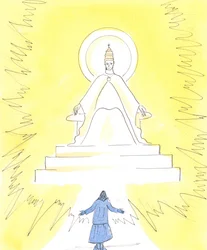 Dans la foi, nous pouvons voir une lumière éclatante, haut dans l