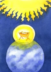 Jésus-Christ est Dieu fait homme; pourtant Il est venu sur terre non pas en puissance, mais comme un bébé sans défense