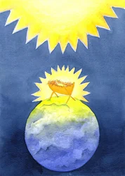 Jésus-Christ est Dieu fait homme; pourtant il est venu sur terre non pas en puissance, mais comme un bébé sans défense