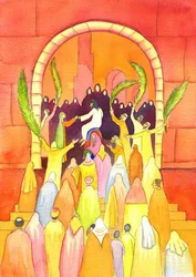 Jésus entre à Jérusalem en procession (Dimanche des Rameaux), 2001