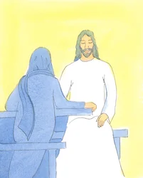 Jésus était rafraîchi et joyeux en s