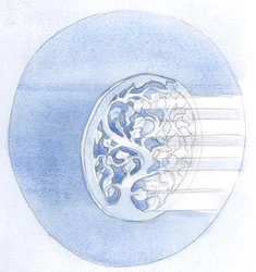 Tout comme un dessin brisé (sur une assiette en or) peut être réparé par une substance ajoutée, notre prière est rendue parfaite par son union avec la prière du Christ, 2000