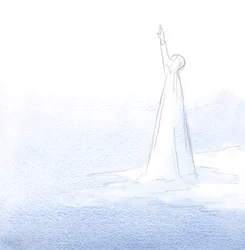 Marie a levé la main en prière vers le Père, qui exauce le moindre souhait de son cœur, 2001