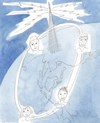 Notre Communion spirituelle, dans la Communion des Saints, est comme la connexion dans une conférence téléphonique