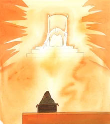 Le Père écoute attentivement nos prières pour nous aider et aider les autres, 2005 (aquarelle sur papier)