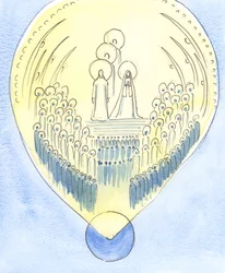 Le Royaume des Cieux, où Dieu règne en gloire, s