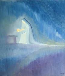 La Vierge Marie a pris soin de son enfant Jésus avec simplicité et joie