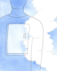 Les prières des saints, offertes pour les âmes en détresse, sont comme une offrande parfumée à Dieu, 2005 (aquarelle sur papier)