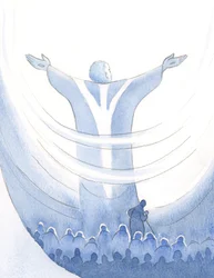 Nous pouvons unir toutes nos intentions à la prière puissante du Christ à la messe, en nous cachant derrière sa robe, en faisant confiance à ses mérites.