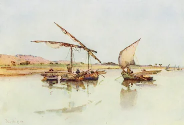 Bateaux de pêche sur le Nil