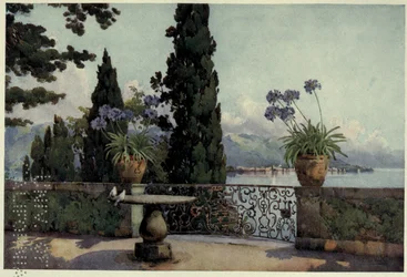 Pallanza depuis Isola Bella, Lago Maggiore, Illustration de 