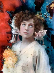 Florence Collingbourne dans San Toy, vers 1902