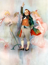 Willie Edouin dans La Poupée, c1902