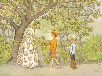 Lasse le Petit dans le jardin, 1923 00
