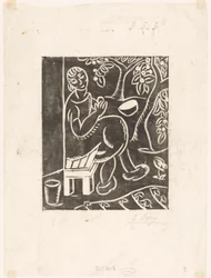 Femme sur un banc