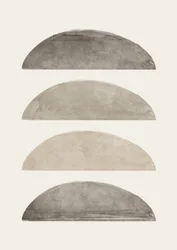 Demi-cercles abstraits et apaisants