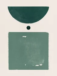 Verts géométriques apaisants