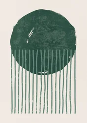 Lignes abstraites vert foncé