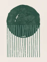 Formes minimalistes vert foncé