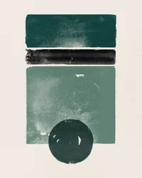 Formes vertes, noires et terreuses