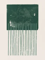 Abstraction verte texturée