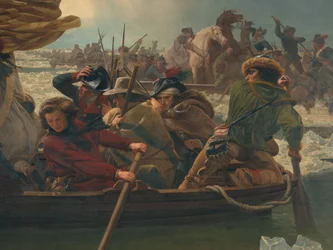Washington traversant le fleuve Delaware, 25 décembre 1776