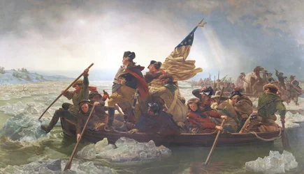 Washington traversant le Delaware; Noël 1776; fin du 19ème siècle