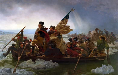 Washington traversant le Delaware