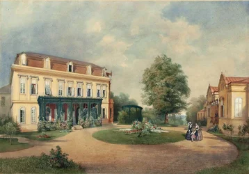 Emanuel Stöckler Maison de campagne de la famille Albert Hardt à Hadersdorf près de Vienne 1854