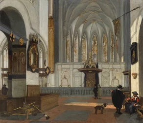 Néerlandais : Vue du chœur de la Janskerk d
